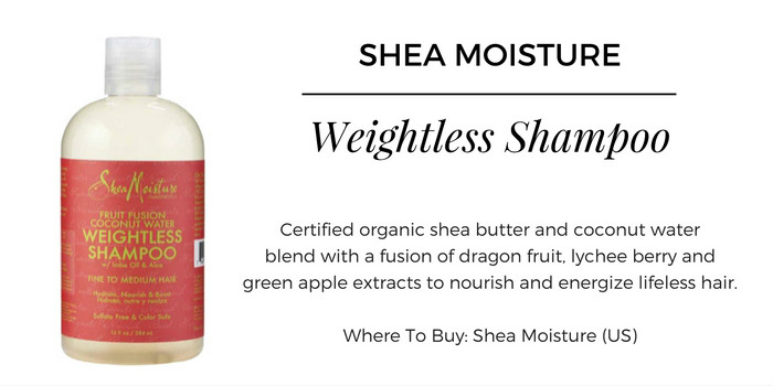 Shea Moisture Fruit Fusion Coconut Water Weightless Shampoo
