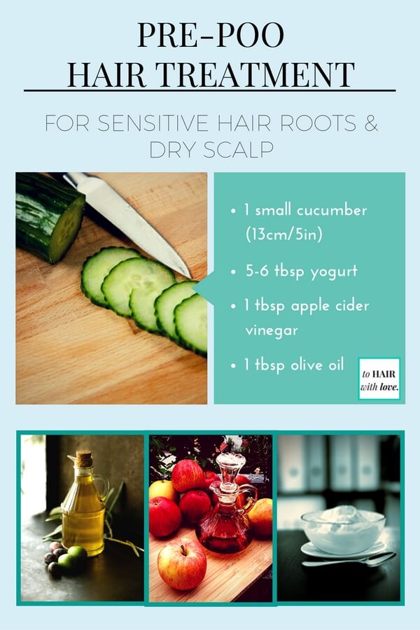 Cucumber For Hair Growth Pre-poo Hair Treatment For Sensitive Hair Roots And Dry Scalp